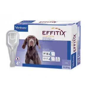 EFFITIX Soluzione Spot-On Cani Taglia Media 10-20 Kg 4 Pipette