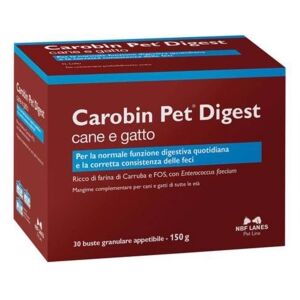 NBF Lanes Linea Veterinaria Carobin Pet Digest Integratore 30 Bustine