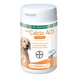 Bayer Veterinaria Bayer Pet Linea Animali Domestici Neo Calcio Ad3 Cani Integratore Polvere 200 G