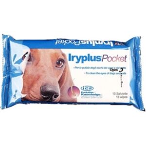 ICF Farmaceutici Linea Animali Domestici Iryplus 15 Salviette Oculari Cani Gatti