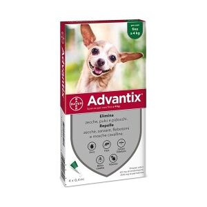 Bayer Advantix Spot On Cani Fino 4 KG 4 Pipette