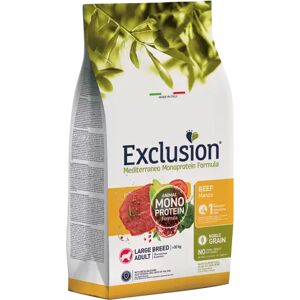 EXCLUSION Cane Mediterraneo Monoprotein Adulto Large Manzo 12Kg 12.00 kg