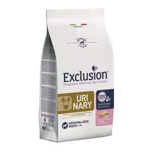 EXCLUSION Cane Monoprotein Veterinary Diet Urinary Adulto Medium&Large; Maiale, Sorgo&Riso; 12 Kg 12.00 kg