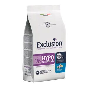 EXCLUSION Cane Monoprotein Veterinary Diet Hypoallergenic Adulto Medium&Large; Pesce&Patate; 12 Kg 12.00 kg
