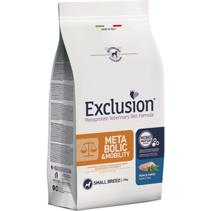 EXCLUSION Cane Monoprotein Veterinary Diet Metabolic&Mobility; Adulto Medium&Large; Maiale&Fibre; 2 kg 2.00 kg