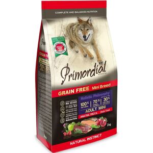 Primordial by Mister Pet Primordial Mini Grain free cane adulto Anatra e Trota 2 kg 2.00 kg