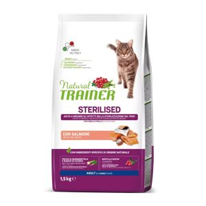 Trainer - Nova Food Natural Trainer gatto adulto Sterilizzato con Salmone 1,5 Kg 1.50 kg