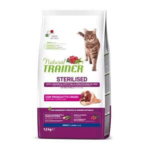 Trainer - Nova Food Natural Trainer gatto adulto Sterilizzato con Prosciutto crudo 1,5 Kg 1.50 kg