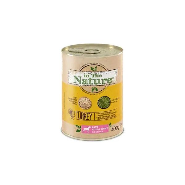 in the nature light dog lattina 400g tacchino con orzo e the verde