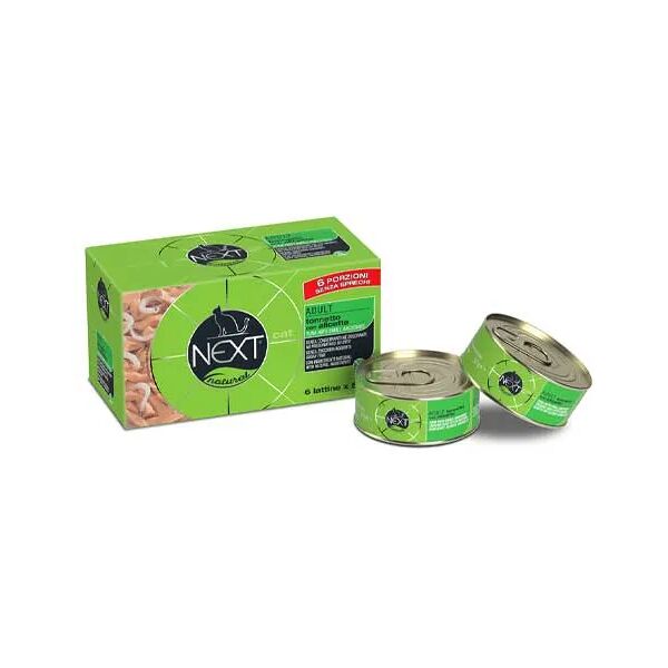 next natural cat lattina multipack 6x50g tonnetto con alicette