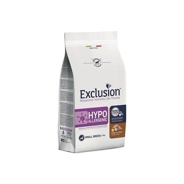 exclusion hypoallergenic dog small coniglio 2kg