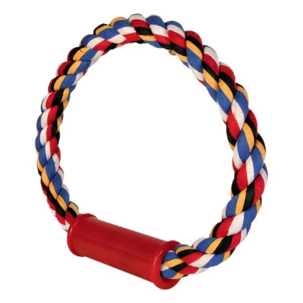 trixie anello per cane in corda con maniglia 1 pz