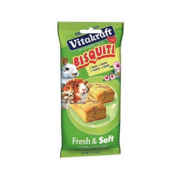 vitakraft bisquiti roditori 4 pezzi sesamo 4 pz