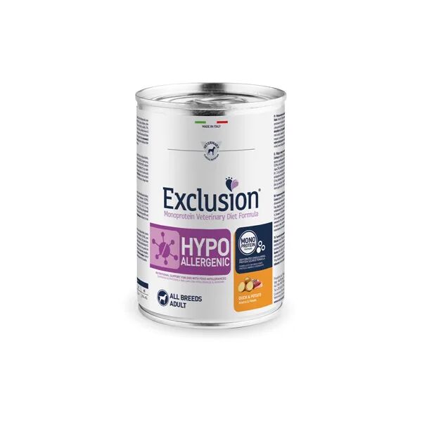 exclusion hypoallergenic anatra e patate 400g