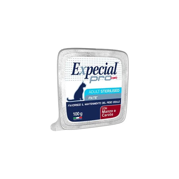 expecial pro cat sterilised vaschetta multipack 32x100g manzo