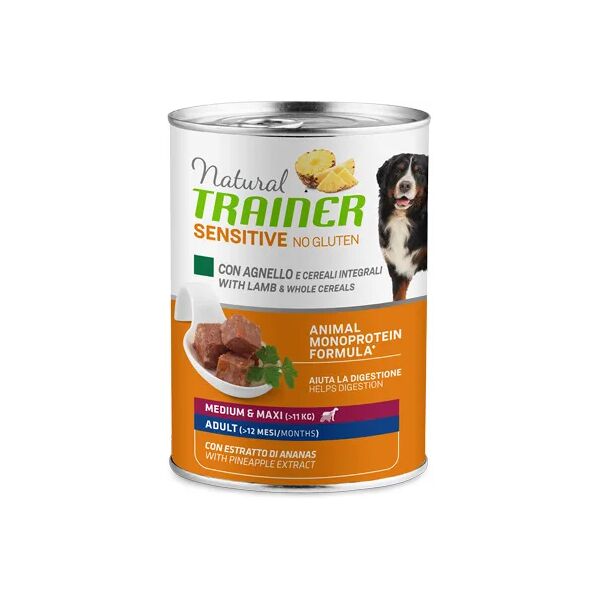 natural trainer sensitive dog lattina 400g agnello e cereali