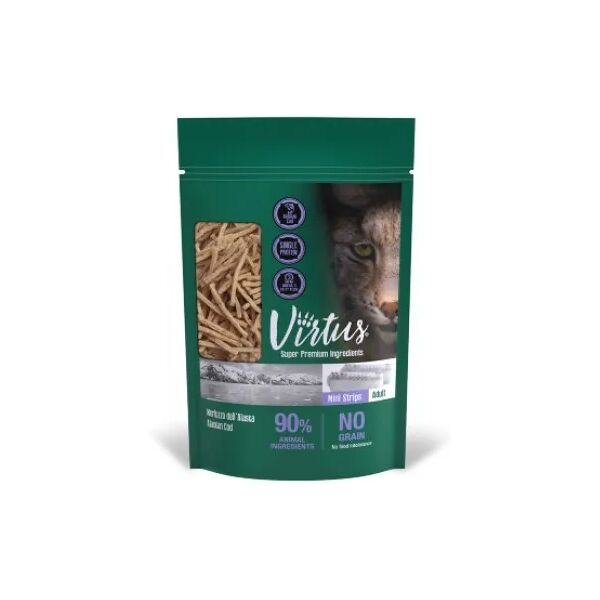 virtus cat mini strips con merluzzo 40g 40g