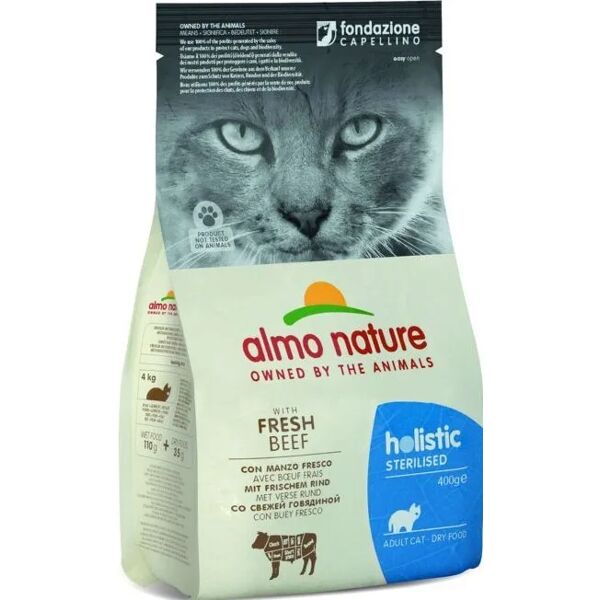 almo nature cat holistic sterilised manzo e riso 400g