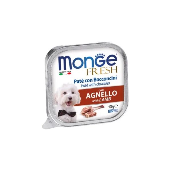 monge fresh dog vaschetta multipack 32x100g agnello