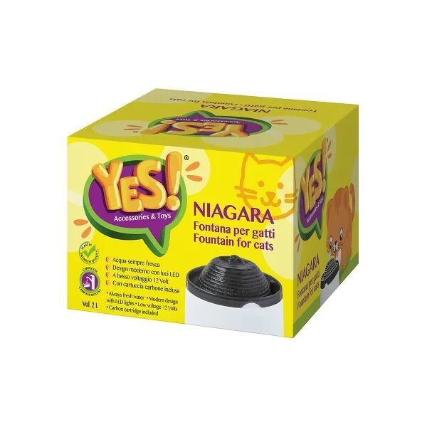 yes niagara fontana per gatti nero 2l