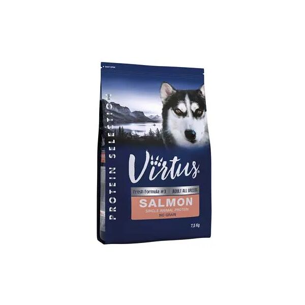 virtus dog protein selection adult salmone no grain 7.5kg