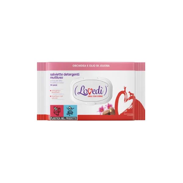 lovedi salviette detergenti multiuso 30pz orchidea e olio di jojoba