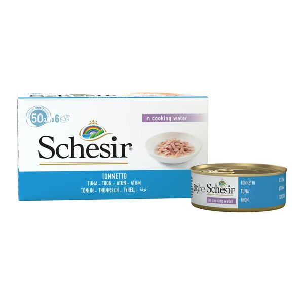 schesir cat lattina multipack 6x50g tonnetto