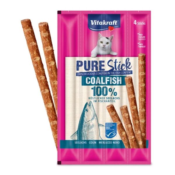 vitakraft pure stick merluzzo nero 4x5g