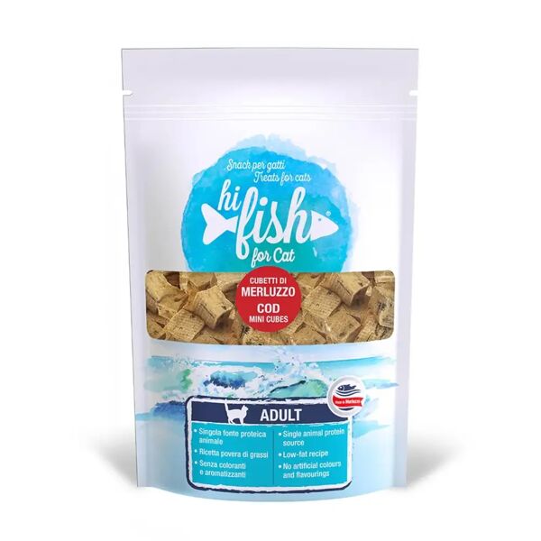 hi fish snack cat cubetti al merluzzo 40g 40g