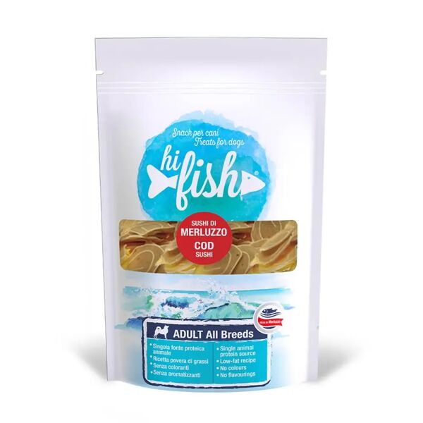 hi fish snack dog sushi con merluzzo 70g 70g