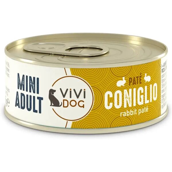 vivi dog mini adult lattina multipack 12x85g coniglio