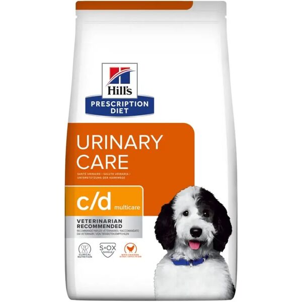 hills hill's prescription diet c/d urinary care alimento secco per cani 12kg