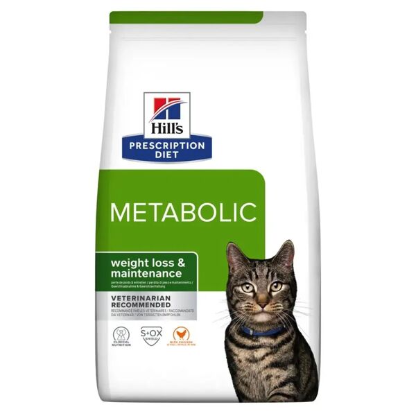 hills hill's prescription diet metabolic alimento secco per gatti 3kg