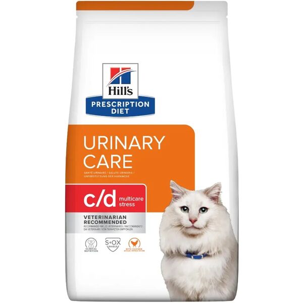 hills hill's prescription diet c/d urinary care multicare stress alimento secco per gatti 3kg