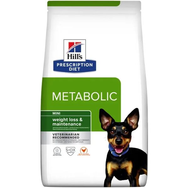 hills hill's prescription diet metabolic mini alimento secco per cani 9kg