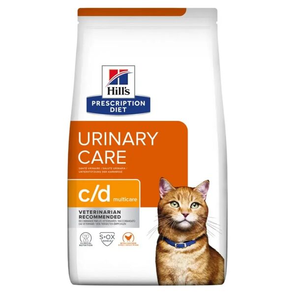 hills hill's prescription diet c/d urinary care multicare alimento secco per gatti 8kg