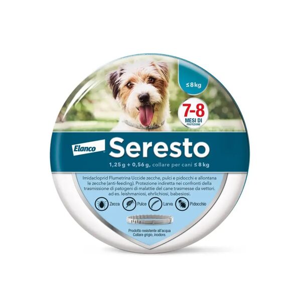 seresto collare per cani fino a 8kg 38cm