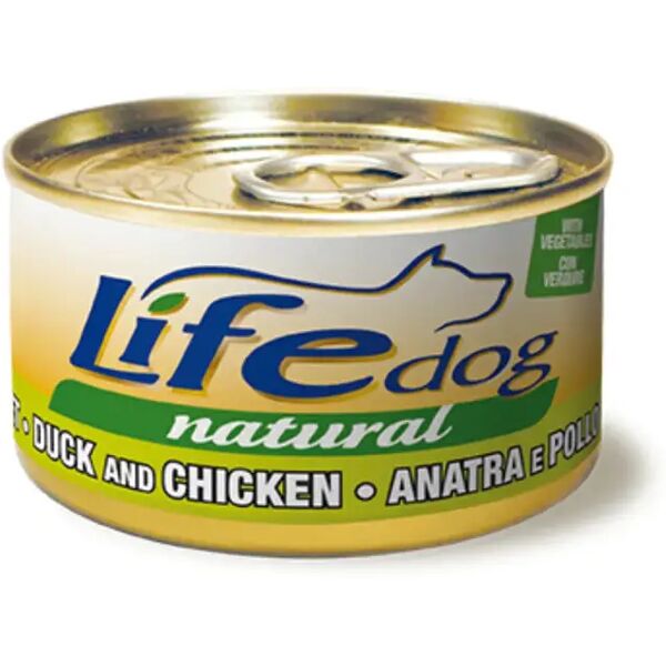 life pet care dog natural filetti lattina multipack 24x90g anatra e pollo