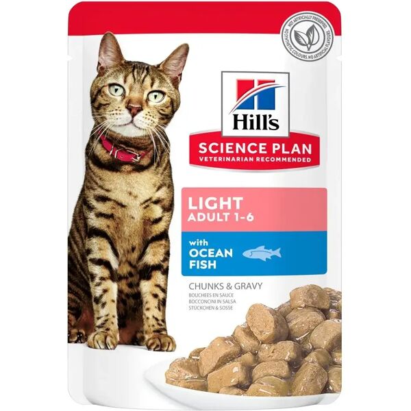 hills hill's science plan light cat busta multipack 12x85g pesce oceanico