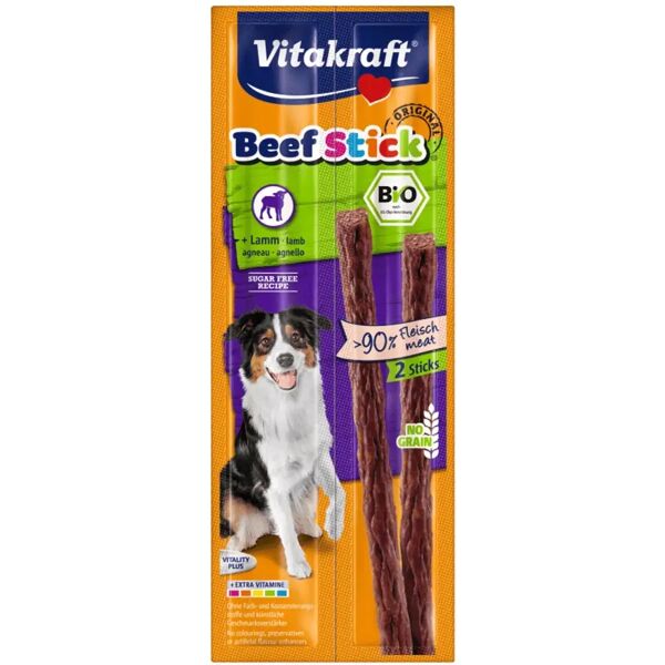 vitakraft cane beef stick bio agnello 2 pz 2pz