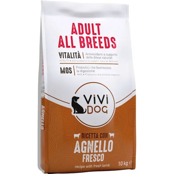 vivi dog adult all breeds con agnello 10kg