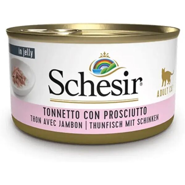 schesir cat lattina multipack 6x85g tonnetto con prosciutto