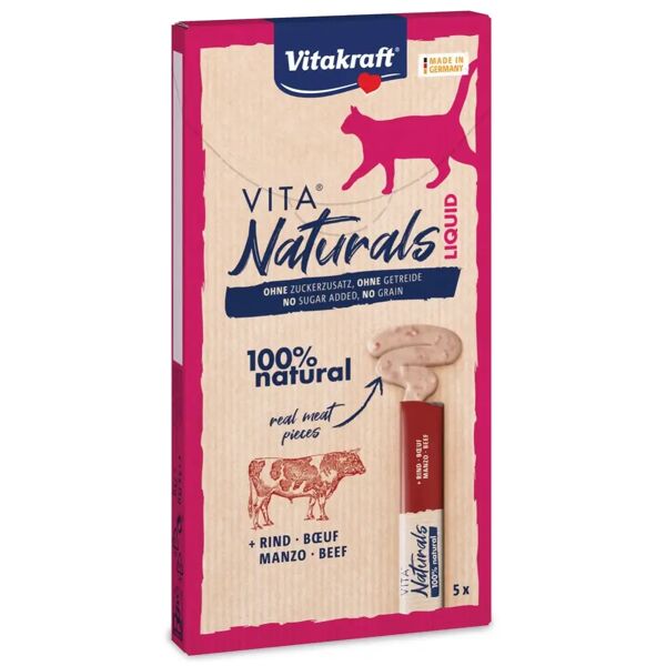 vitakraft vita naturals liquid manzo e pollo 75g