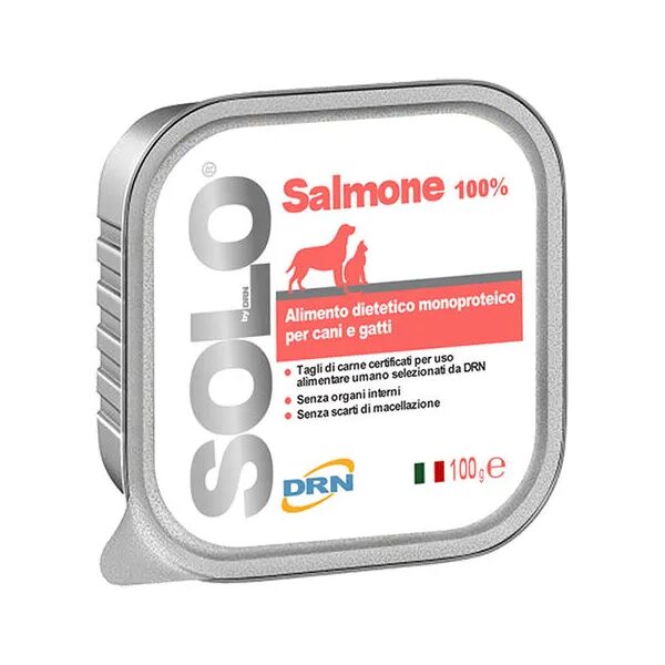 drn solo dog vaschetta multipack 32x100g salmone