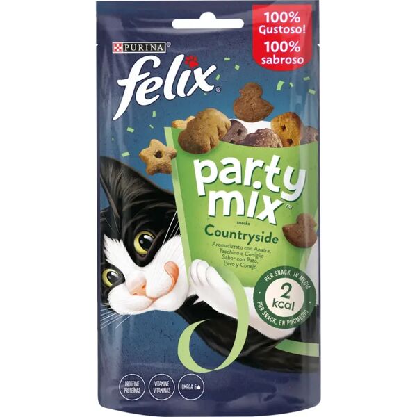 felix party mix snack gatto countryside mix 60g