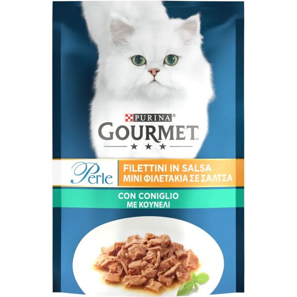 gourmet perle filettini in salsa cat busta multipack 26x85g coniglio