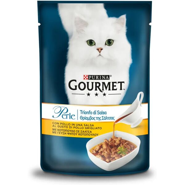 gourmet perle trionfo in salsa cat busta multipack 26x85g pollo