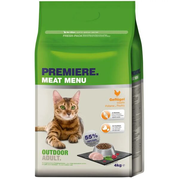premiere meat menu outdoor per gatto adult con pollame 4kg