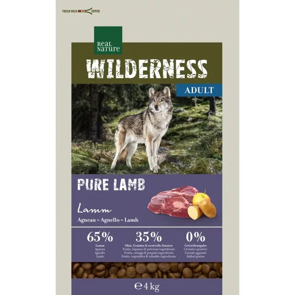 real nature wilderness purè adult agnello 4kg