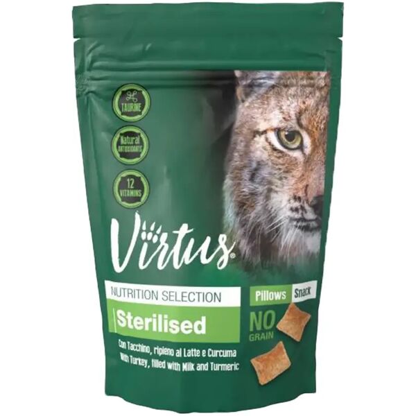 virtus snack cat nutrition selection tacchino latte e curcuma 60g 60g